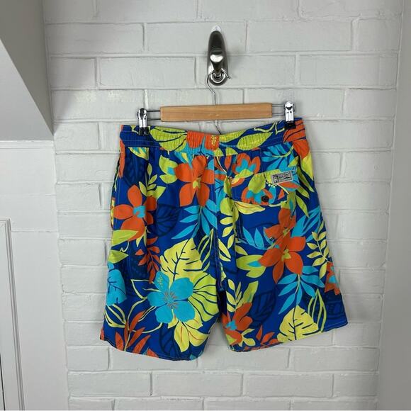 Polo Ralph Lauren Tropical Hawaiian Floral Print Men’s Swim Trunks Size S - Picture 7 of 8